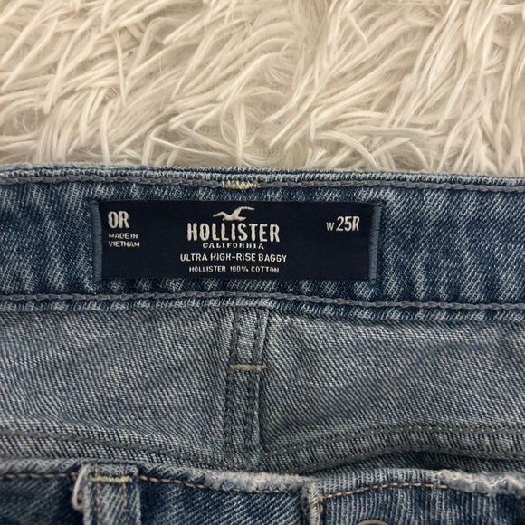 High rise baggy Hollister jeans size 0!! - Picture 4 of 4